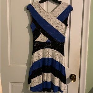 BCBGMAXAZRIA Jasmyne Striped Dress